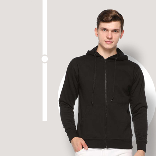 Black Zippered-Hoodies