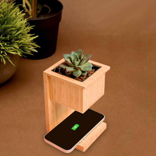 Alder Wireless Charger With Planter