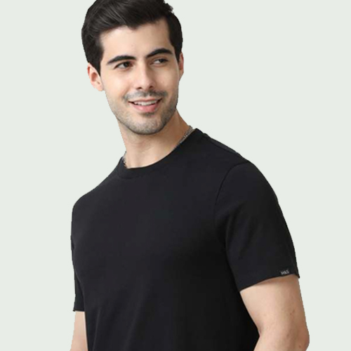 M&S Round Neck T-shirts Black
