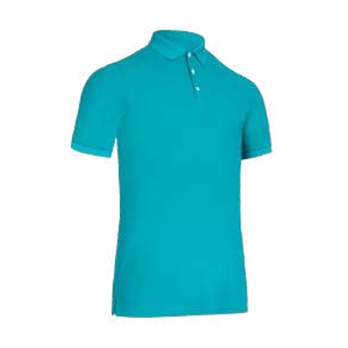 MEN GOLF POLO T-SHIRT 500 TURQUOISE