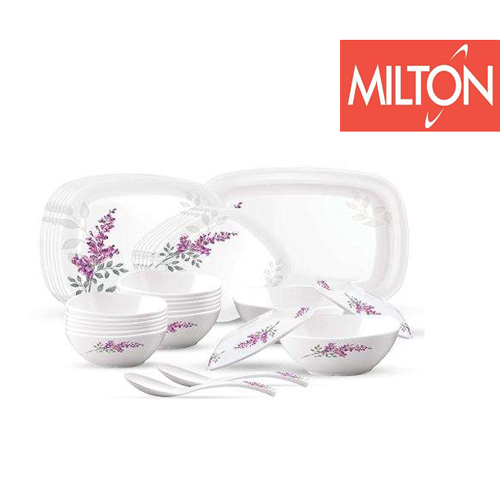 Melamine By  MILTON Terroso  Square Round   Dinner Set Of 31PCS