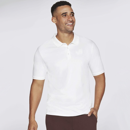 SKECHERS POLO T-SHIRTS WHITE