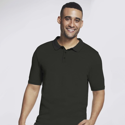SKECHERS POLO T-SHIRTS BLACK