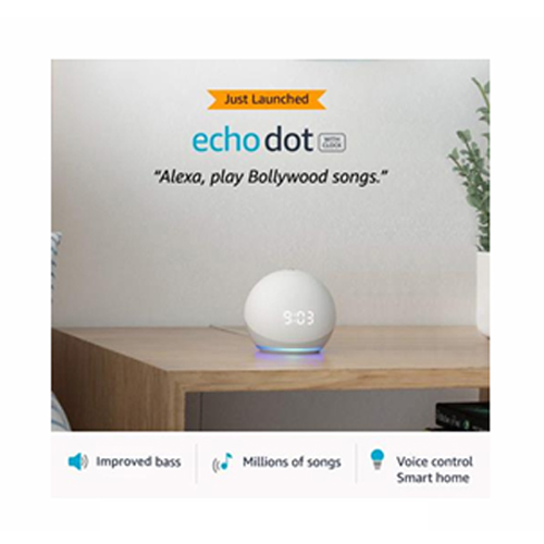 Echo Dot 4th Gen With  Clock