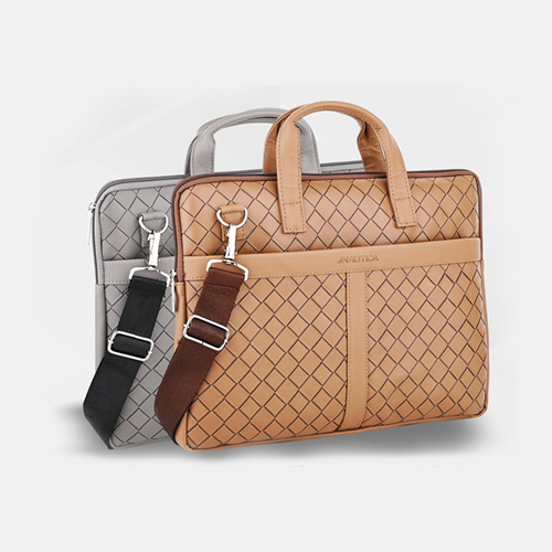 Nautica Laptop Bag Checks Grey/Beige