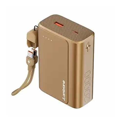 Ambrane Power Bank Golden