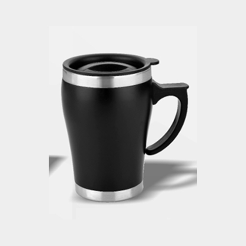 Mug-02 Steel Coffee Mug With Handle & Lid