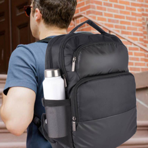 BUDDY 2 TONE LAPTOP BAG WITH DOUBLE BOTTLE POCKET