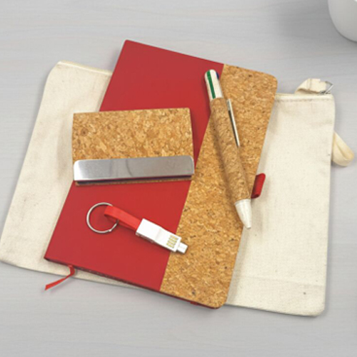 Eco Pouch Red Set Of 4