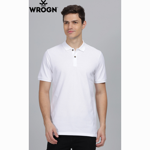 WROGN SOLID POLO  T-SHIRT-1