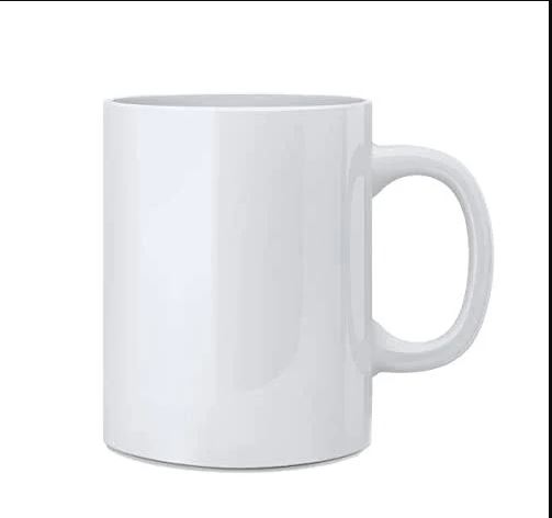 Safe Ceramic Coffee Tea Milk Royal Plain White Mug 350m