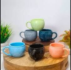 Microwave Safe Ceramic 120 Ml Multicolor Tea/Milk/Coffees / Ceramic Coffee Mug